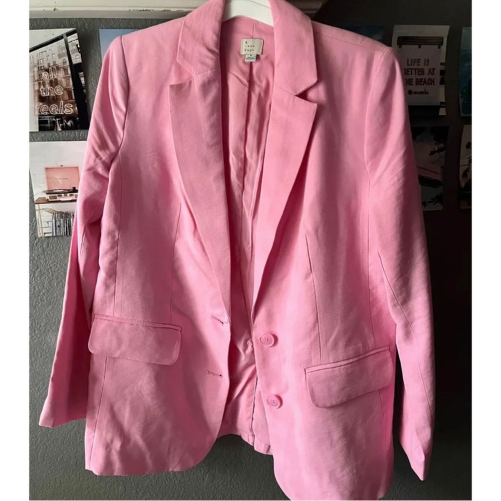 H&M Light Pink Women's Suit Jacket
